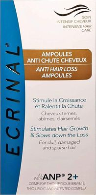 Ecrinal ANP2+ Hair Loss Treatment Ampoules - 8 Ampoules for Hair Growth and Regeneration, Revitalizes Dull, Damaged, Thinning Hair, For Dry, Color-Treated, and Oily Scalp, 3-Month Supply