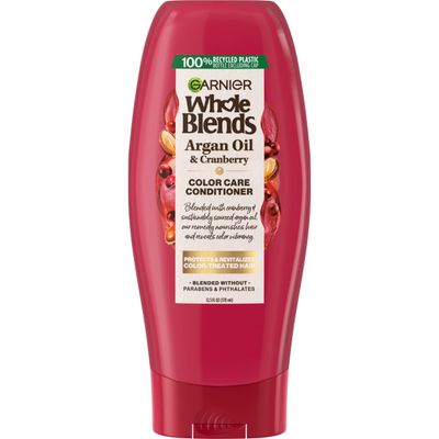 Garnier Whole Blends Color Care Conditioner with Argan Oil &amp; Cranberry Extracts, 12.5 Fl Oz, 1 Count (Packaging May Vary)