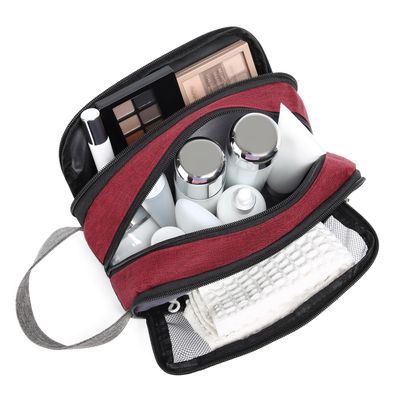 Yeiotsy Toiletry Bag, Color Clash Durable Travel Toiletry Organizer Bag (Red)