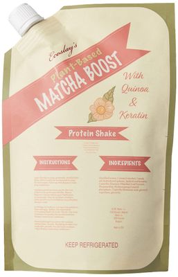 Ecoslay Matcha Boost - Quinoa &amp; Keratin Protein Hair Treatment, Repair Mask for Damaged, Dry, Curly Hair - 8 oz