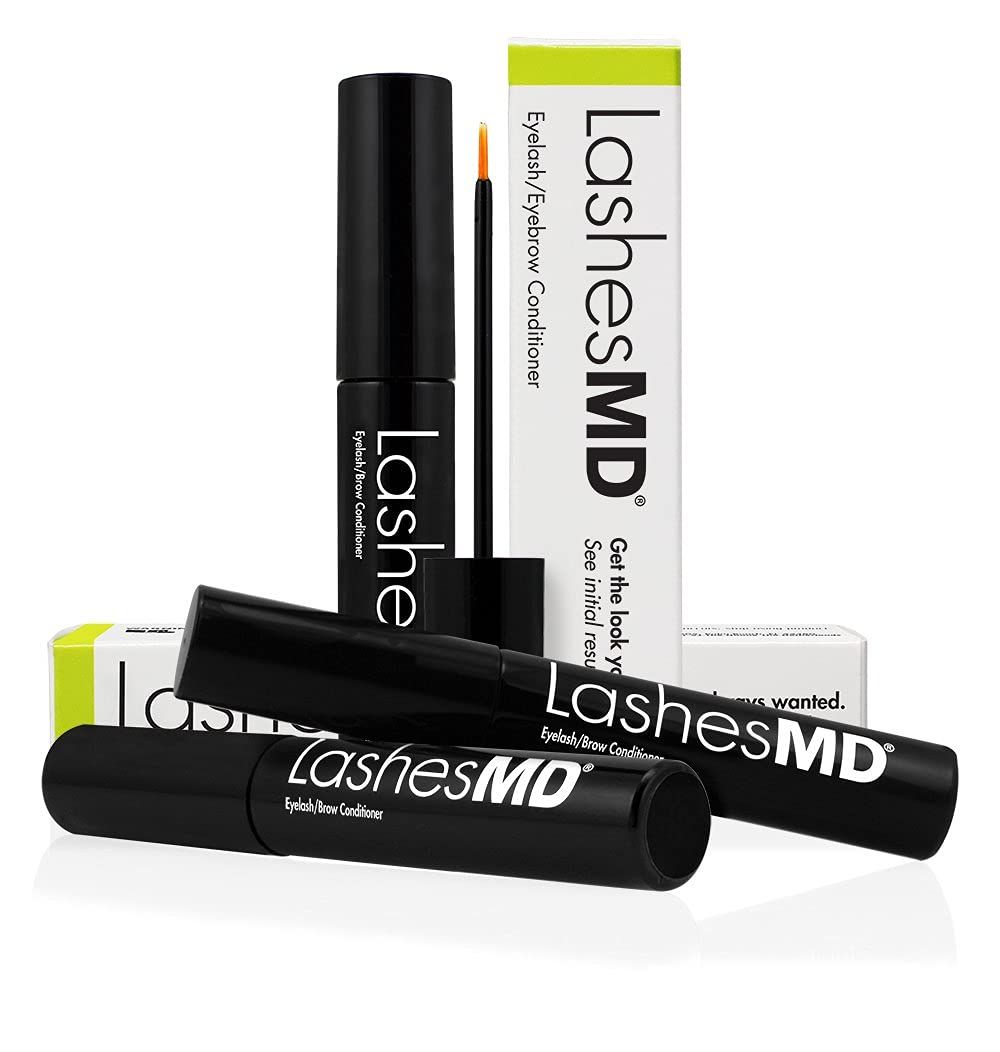 LashesMD Eyelash Growth Serum &amp; Eyelash Conditioner for Naturally Fuller Looking Eyelashes and Eyebrows In As Little As Four Weeks