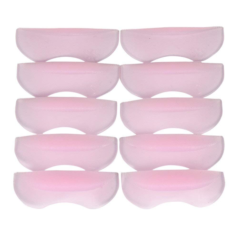 ATOMUS 5 Pairs Silicone Durable Eyelash Permanent Perm Curler Curling Root Lifting False Fake Eyelash Shield Pads