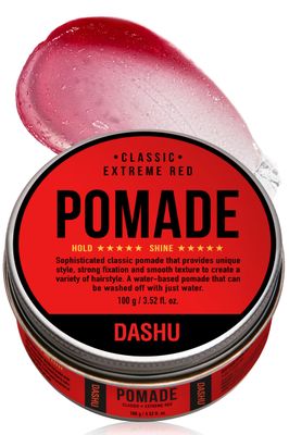 DASHU Classic Extreme Red Pomade 3.5oz - Strong Hold &amp; High Shine for Hairstyling
