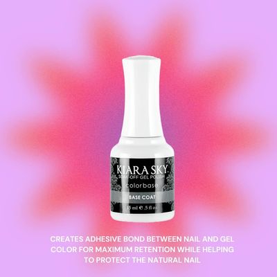 Kiara Sky Professional Nails Long-Lasting and Lightweight Soak Off Gel Polish 0.5 fl oz (Base Coat)