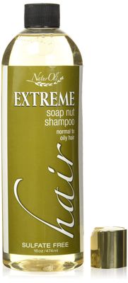 NaturOli Soap Berry Shampoo - Normal to Oily 16oz - All Natural Hair Care Sulfate Free - Made with Soap Berries - Gluten Free - Vegan