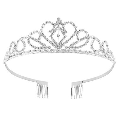 NODG Silver Tiaras for Girls Crystal Tiaras and Crowns for Women Girls Princess Elegant Crowns with Combs Women&#39;s Headbands Bridal Wedding Prom Birthday Party Headbands for Women