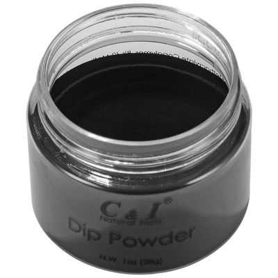 C &amp; I Dipping Powder Color No.004 Black Builder Color System