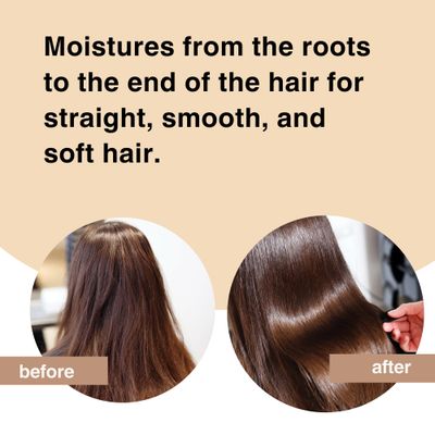 Moist Diane Perfect Beauty Extra Smooth & Straight Dry Scalp & Hair Treatment/Conditioner for Women & Men, Organic Keratin Scalp Moisturizing Treatment for Hair Care from Japan, 15.2 fl oz/450mL