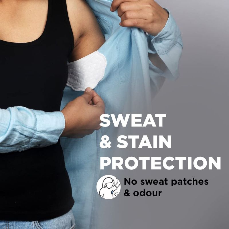 PEESAFE Armpit Sweat Pads - Folded(14 Pads) | Underarm Sweat Pads for Women &amp; Men | Absorbs Sweat &amp; Unpleasant Odor | Armpit Pad | Sweat Pads for Under Arms
