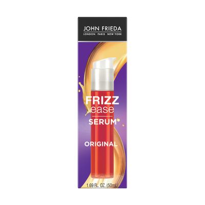 John Frieda Anti Frizz, Frizz Ease Original Hair Serum, Anti-Frizz Heat Protecting, Infused with Silk Protein, 1.69 fl oz