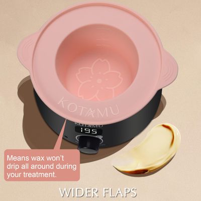 KOTAMU Waxing Kit Black Digital Wax Kit for Women Men Sensitive Skin Hard Wax Pot for Eyebrow Face Leg Underarm Coarse Soft Hair Removal Professional Wax Warmer with 25 Accessories for Home Salon