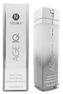 Neora Age IQ Night Cream - Unscented Hyaluronic Acid Moisturizer for All Skin Types &amp; Tones, 1 Fl Oz