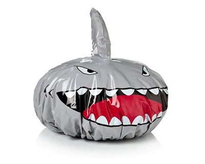 DS. DISTINCTIVE STYLE Shower Cap Shark Kids Shape Shower Hat Baby Bath Cap - Sliver