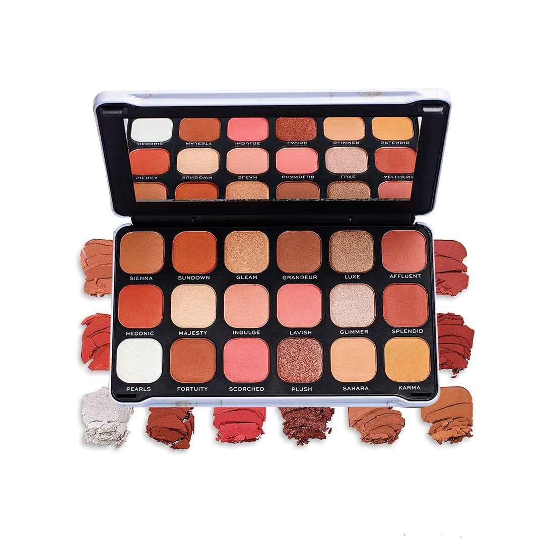 Makeup Revolution Forever Flawless Decadent, Eyeshadow Palette, Create Long-Lasting Eye Makeup Looks, Vegan &amp; Cruelty-Free, 20g