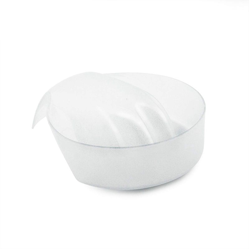KADS 1pc Nail Art Hand Wash Remover Soak Bowl DIY Salon Glitter Nail Spa Bath Treatment Hand Resurrection Care Bowl (White)