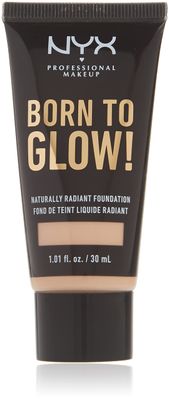 NYX PROFESSIONAL MAKEUP Born To Glow Naturally Radiant Foundation, Medium Coverage - Light