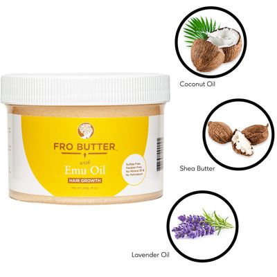 Fro Butter with Emu Oil-All Natural and Organic Hair Butter