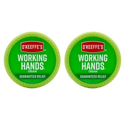 O&#39;Keeffe&#39;s Working Hands Hand Cream for Extremely Dry; Cracked Hands; 3.4 Ounce Jar; (Pack 2)