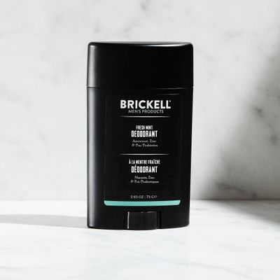 Brickell Men's Products Natural Deodorant For Men, Natural and Organic, Aluminum, Alcohol, and Baking Soda Free, 2.65 Ounce, Fresh Mint