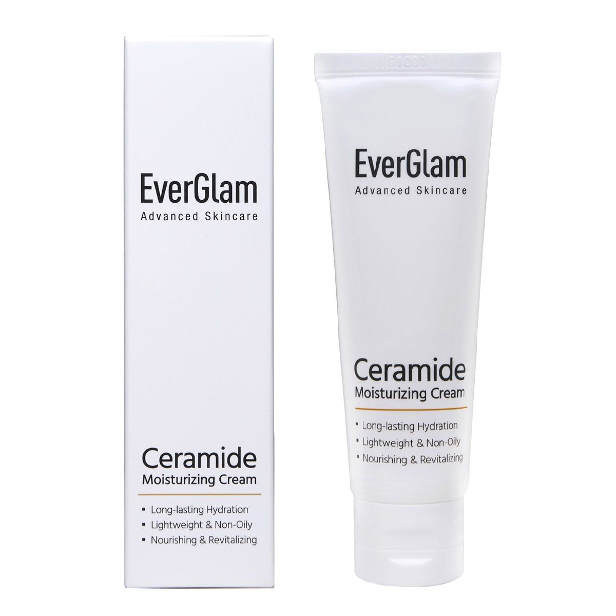 K Beauty Intensive Ceramide Face Moisturizer - Lightweight Non-Greasy &amp; Long-Lasting + Rejuvenating &amp; Anti-Wrinkle Formula | Korean Skincare By EverGlam