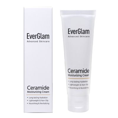 K Beauty Intensive Ceramide Face Moisturizer - Lightweight Non-Greasy &amp; Long-Lasting + Rejuvenating &amp; Anti-Wrinkle Formula | Korean Skincare By EverGlam
