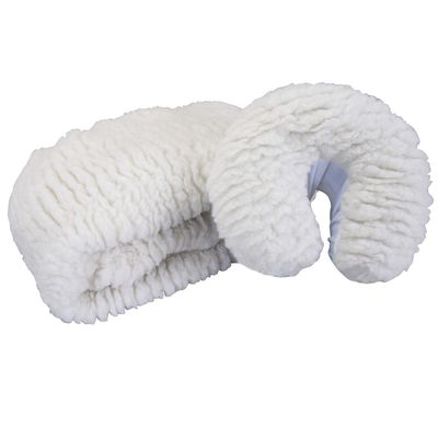 EARTHLITE Massage Table Fleece Pad Set DELUXE - 1&quot; Soft &amp; Thick incl. Fitted Pad &amp; Face Cradle Cover (2pc)