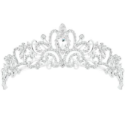 AOPRIE Silver Tiaras and Crowns for Women Girls Princess Crystal Crown with Combs Women&#39;s Headbands Bridal Wedding Prom Birthday Party Headbands for Women