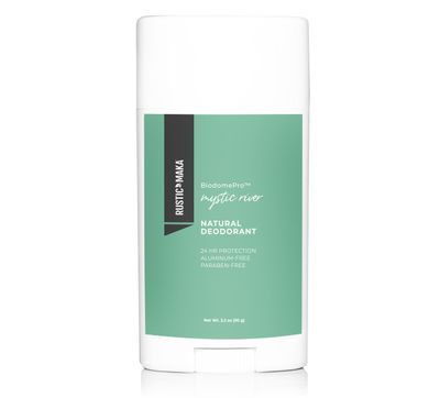 Rustic MAKA Natural Deodorant for Women and Men, Mystic River, Prebiotic, Cruelty-Free, Free of Aluminum and Parabens, Continuous Odor Control