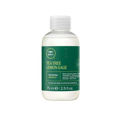 Tea Tree Lemon Sage Thickening Shampoo, Builds Body + Boosts Volume, For Fine Hair, 2.5 fl. oz.