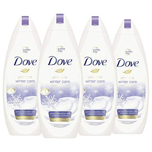 Dove Body Wash To Nourish and Moisturize Dry Skin Winter Care for Softer, Smoother Skin After Just One Shower 22 oz, 4 Count