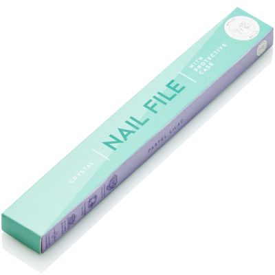 Malva Belle Best Crystal Glass Nail File for Women - Nail File & Travel Case - Nail File Set - Heavy Duty Nail File for Natural Nails, Gel - Professional Nail Shaper - Nail Essentials - Lilac 2mm