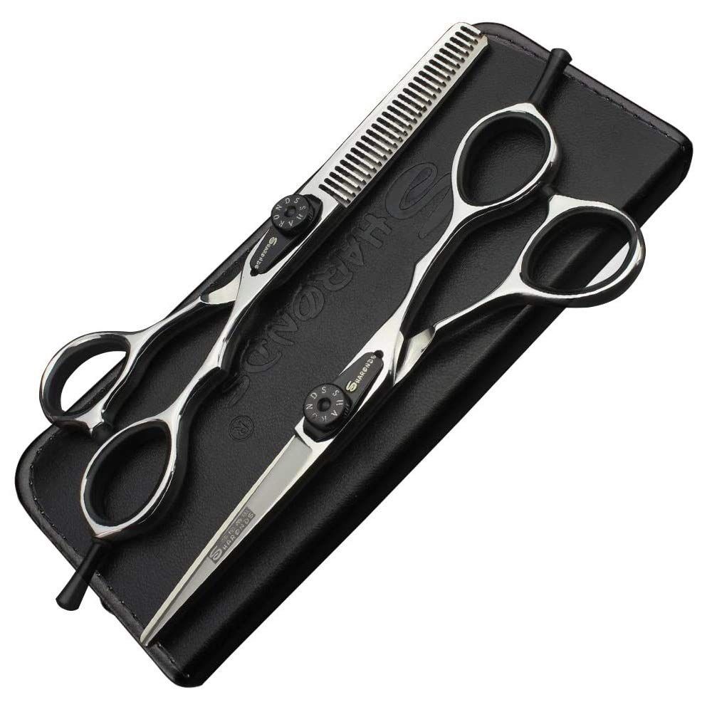 5.5/6-inch professional hair clipper set with sharp scissors, easy to trim, suitable for barbers, hair salons, and more. (6 inch-2pc)