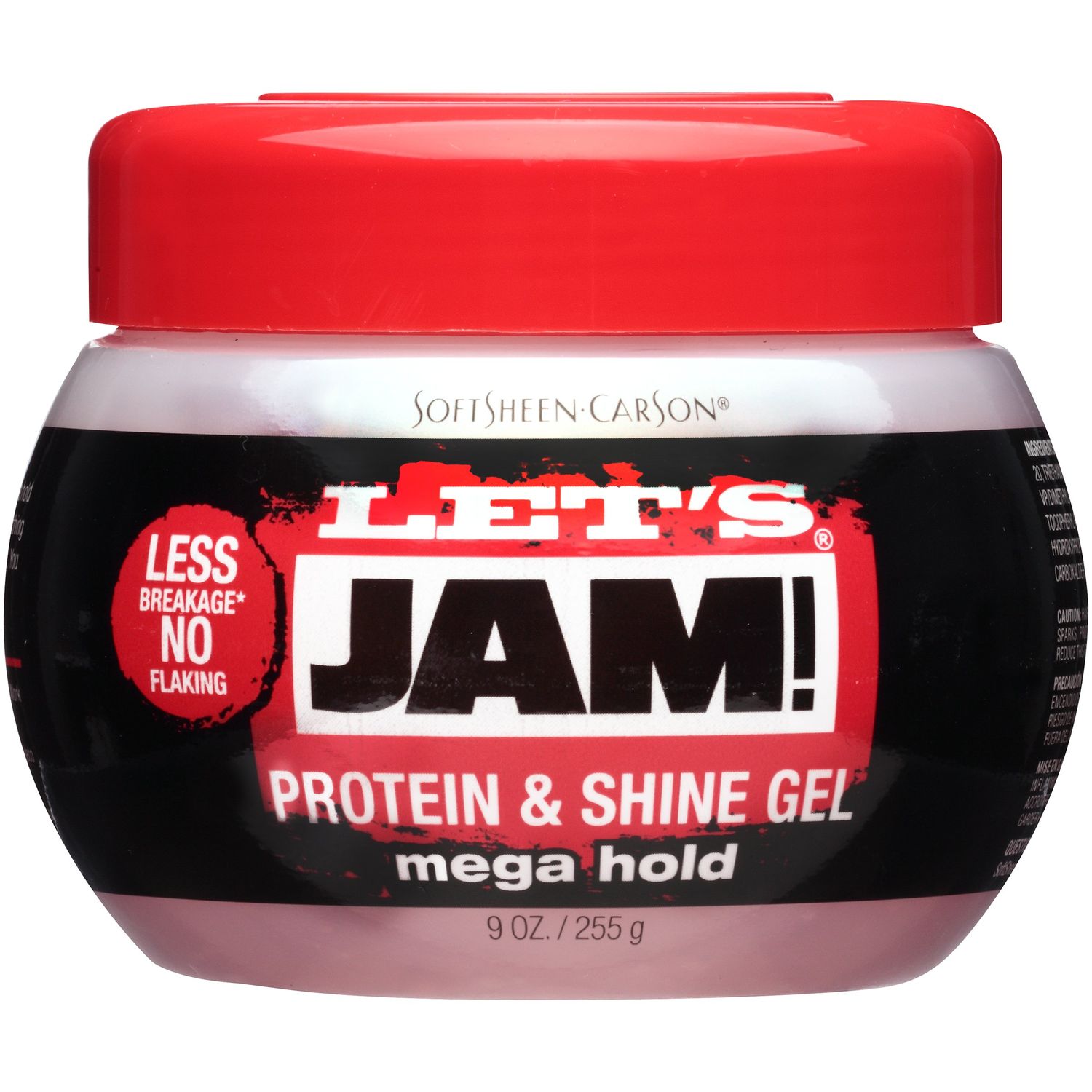 SoftSheen-Carson Let&#39;s Jam! Conditioning Hair Gel, Mega Hold for All Hair Types, with Protein, Vitamin E, No Parabens, No Mineral Oil, 9 oz