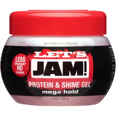 SoftSheen-Carson Let&#39;s Jam! Conditioning Hair Gel, Mega Hold for All Hair Types, with Protein, Vitamin E, No Parabens, No Mineral Oil, 9 oz