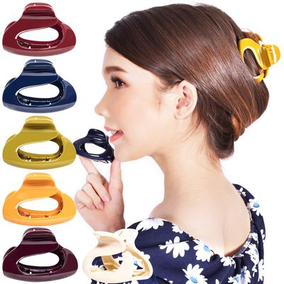 RC ROCHE ORNAMENT 6 Pcs Womens Firm Interlocking Claw Beautiful Tousled Half Up Bun Maker Girls Beauty Accessory Cute Styling French Tortoise Shell Plastic Hair Clips, Medium Classic Multicolor