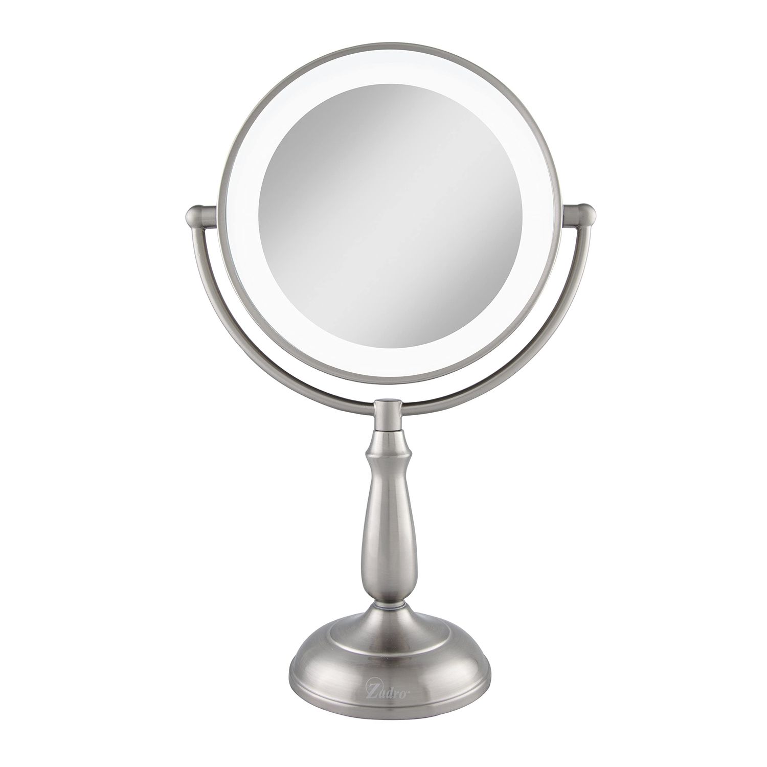 Zadro 11&quot; Makeup Mirror with Lights and Magnification Dimmable Touch LED Lighted Makeup Mirror with Magnification