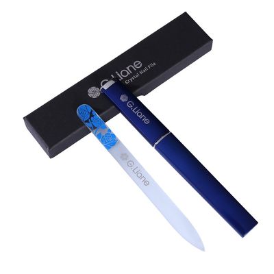 Best Crystal Nail File Set - G.Liane Professional Nail File Manicure Pedicure Kit for Natural Nails Acrylic Nails Gels Nails Manicure Tools for Home and Salon (Rose Blue)