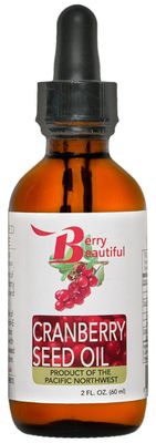 Berry Beautiful Cranberry Seed Oil - 2 fl oz - Cold-Pressed from US Grown Cranberries - Moisturizing for Face, Body &amp; Hair