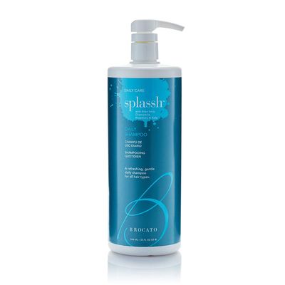 Brocato Splassh Daily Hair Shampoo: Volumizing Shampoo with Fortifying Keratin and Moisturizing Aloe Vera, Chamomile and Rosemary - No Sulfate or Parabens - Safe for All Hair Types - 32 Oz.