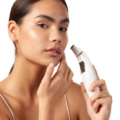 Exfora Facial Microdermabrasion Wand by Vanity Planet - Acne Treatment Reduce Wrinkles &amp; Fine Lines - 4 Interchangeable Heads &amp; Dual Charging Mode - Exfoliating Facial Cleanser for All Skin Types