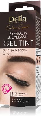 &#39;Delia Cosmetics Pro Color Professional Gel Eyebrow Tint Ammonia - Free Color 3.0 Dark Brown 0.5 oz