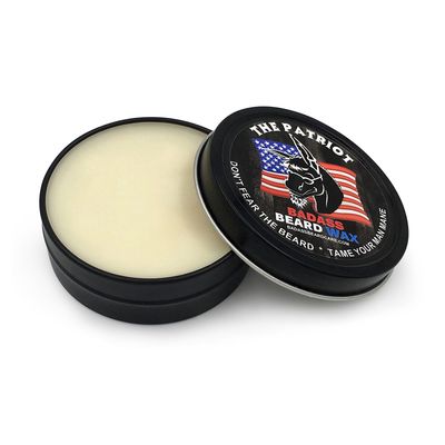 Badass Beard Care Beard Wax for Men - The Patriot Scent, 2 oz - Softens Beard Hair, Leaves Your Beard Looking and Feeling More Dense