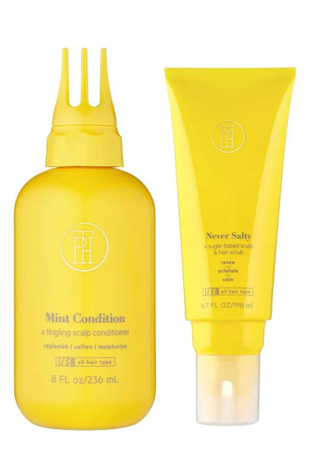 TPH By Taraji Hair And Scalp Treatment Set! Mint Scalp Conditioner Helps Scalp And Hair Replenish, Moisturize and Soften! Sugar Scalp Scrub That Renew, Exfoliate and Cleanses Hair &amp; Scalp!