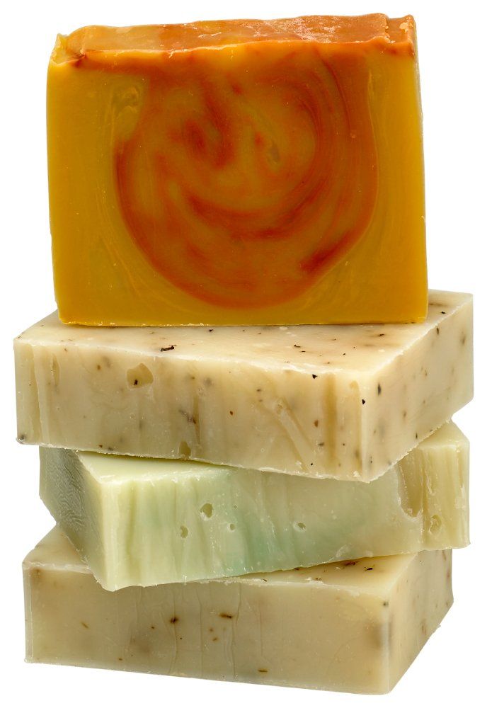 Fabulous Frannie Soap Top 4 Wellness Kit - All Natural Ingredients and 100% Pure Essential Oils - Lavender, Patchouli, Peppermint, Tea Tree