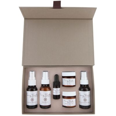 Tammy Fender - Natural Rejuvenating Treatment Kit | Organic, Cruelty-Free, Non-Toxic | Rejunivate + Tone with Cleansing Milk, Rose Water, Epi-Peel, Repair Balm, Body Oil, Serum (6 Piece Set)