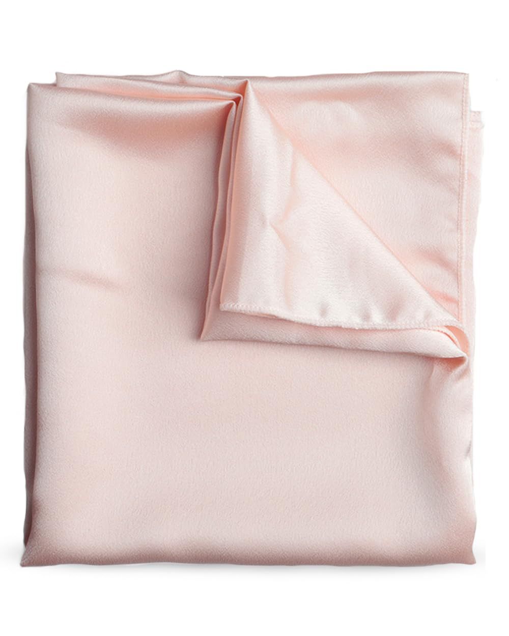 Kitsch Multi-way Satin Head Scarf for Women -Soft Silk Scarf, Head Wrap for Sleeping, Pink Hair Scarf for Women&#39;s Hair, Elegant Head Coverings for Women, Silk Bandana for Hair Wrapping at Night, Blush
