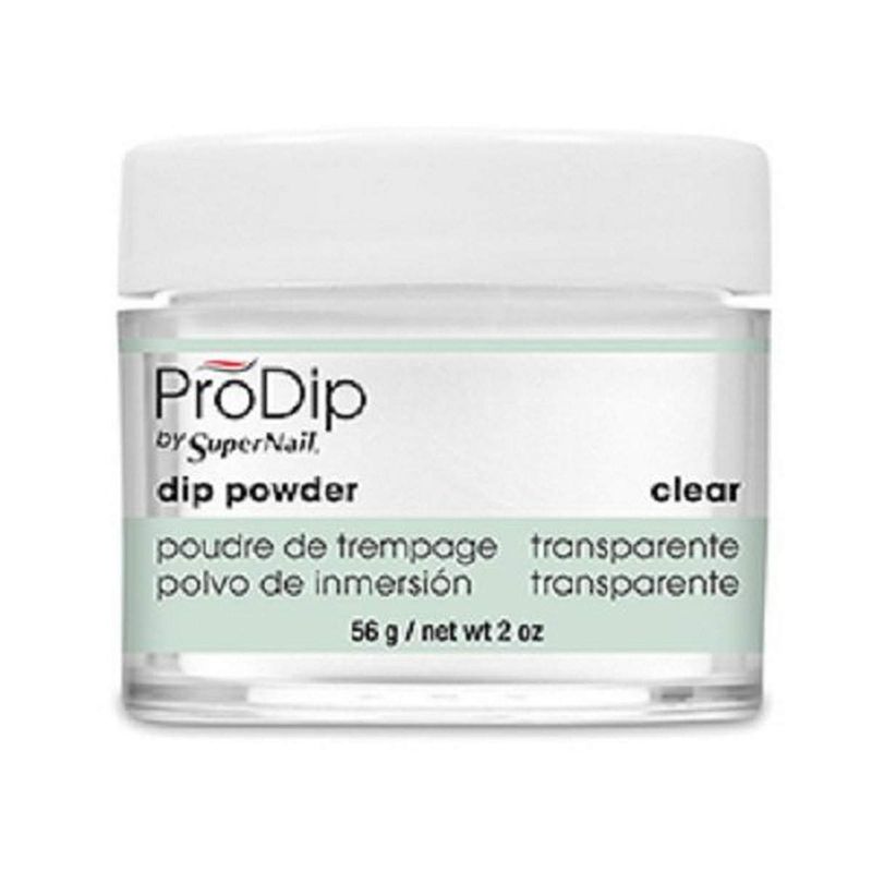 Supernail Prodip French Acrylic Dip Powder Clear, 2 Ounce