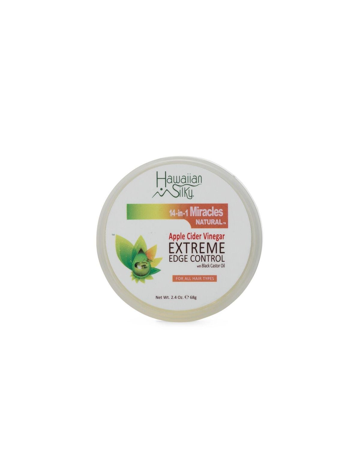 Hawaiian Silky 14-in-1 miracles extreme edge control 2.4 ounce, White, 2.4 Ounce