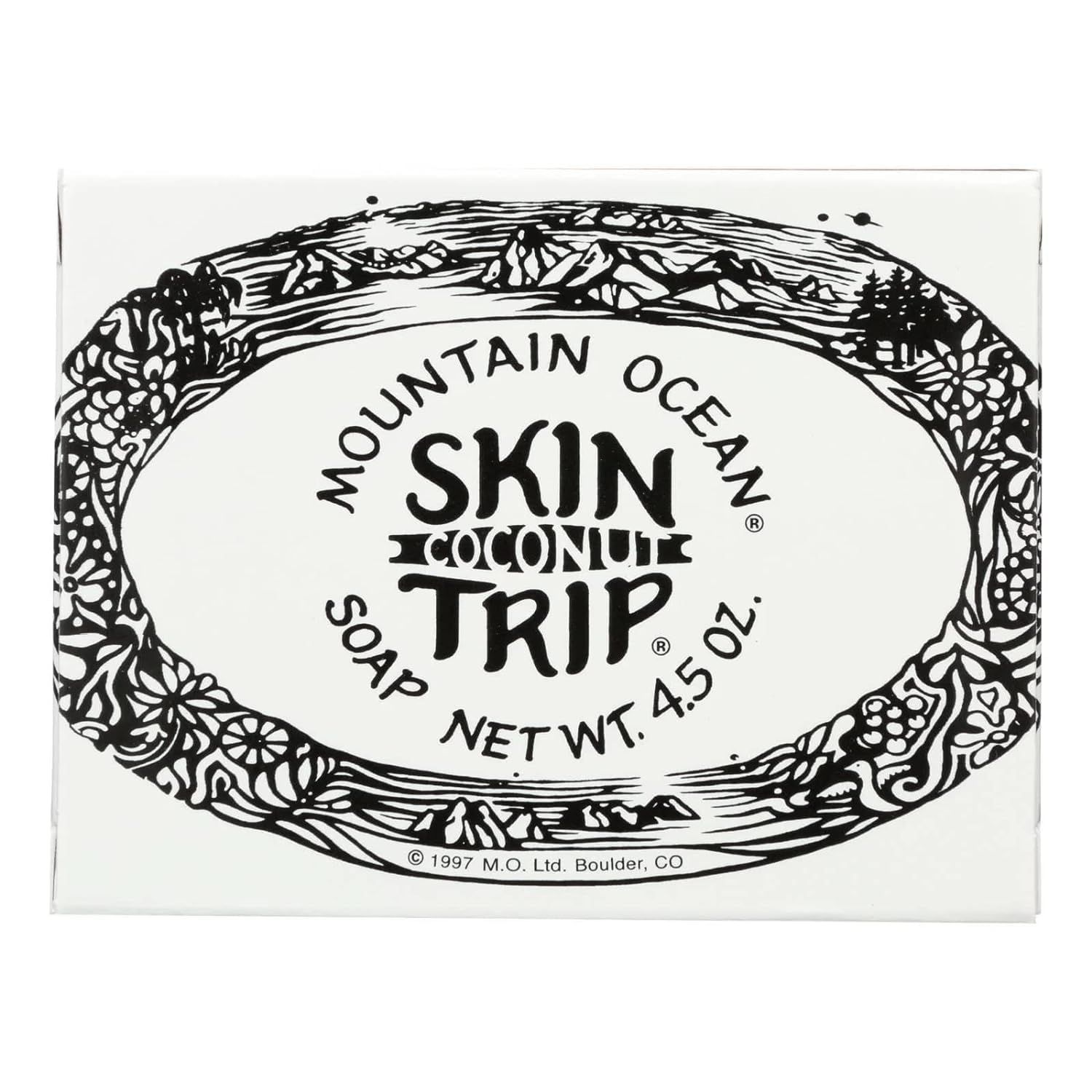 Mountain Ocean Coconut Oil Bar Soap Skin Trip, 4.5 Oz Gentle Cleansing Soap for Body, Natural Nourishment, and Hydration