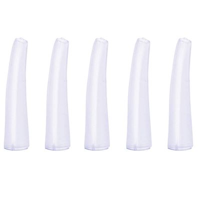 40 Pcs Clear Tweezer Point Protectors Cap Tip Stopper Covers Makeup Beauty Supplies, General Size